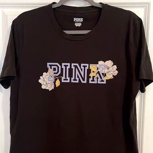 VS PINK OVERSIZED SHORT SLEEVED T SHIRT